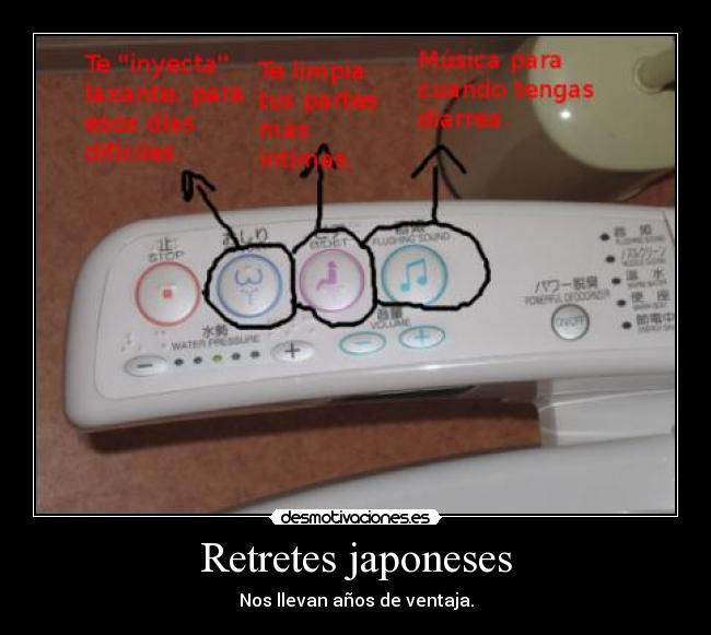 Retretes japoneses - Nos llevan años de ventaja.