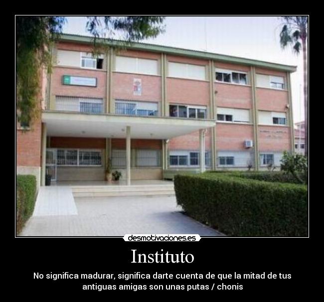 carteles putas chonis instituto madurar tienen vision futuro estudiar lucy desmotivaciones