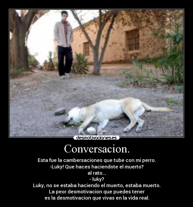 Conversacion. -