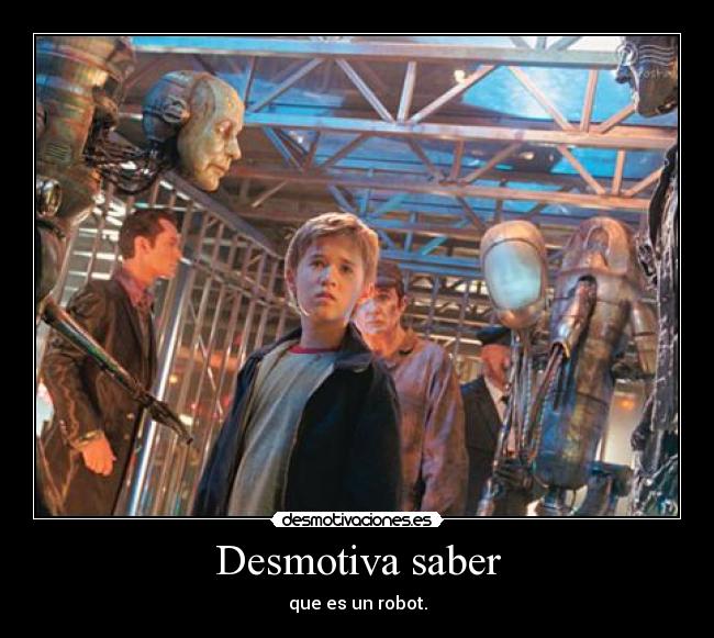 Desmotiva saber -