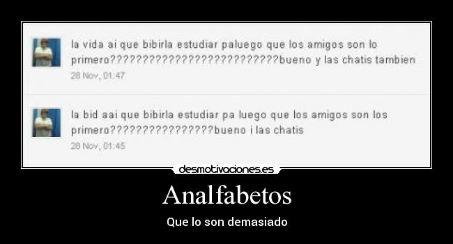 Analfabetos -