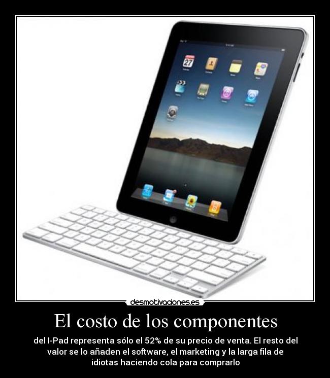 El costo de los componentes - 