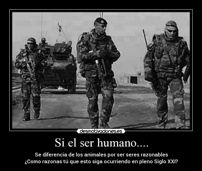 Si el ser humano.... -