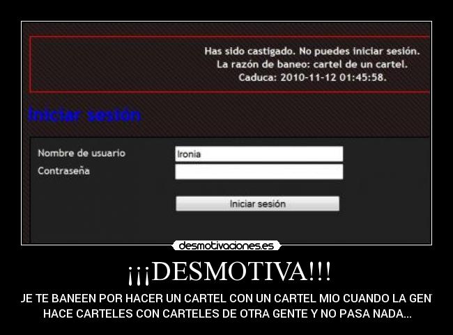 ¡¡¡DESMOTIVA!!! -