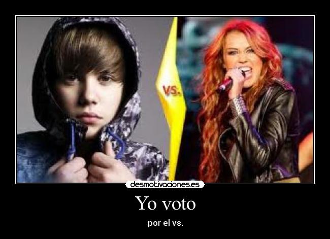 Yo voto - por el vs.