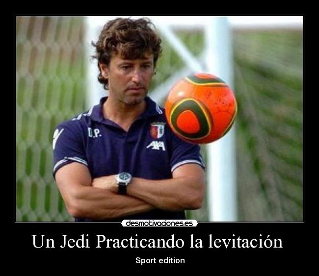 Un Jedi Practicando la levitación -