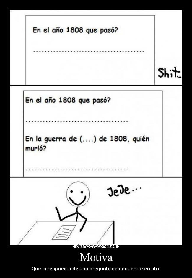 Motiva - Que la respuesta de una pregunta se encuentre en otra