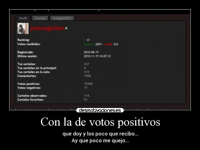 Con la de votos positivos -