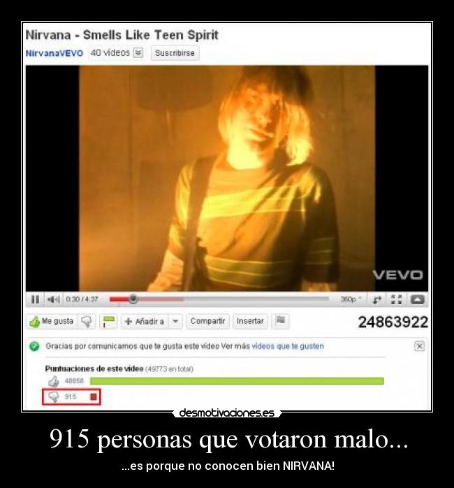 915 personas que votaron malo... - 