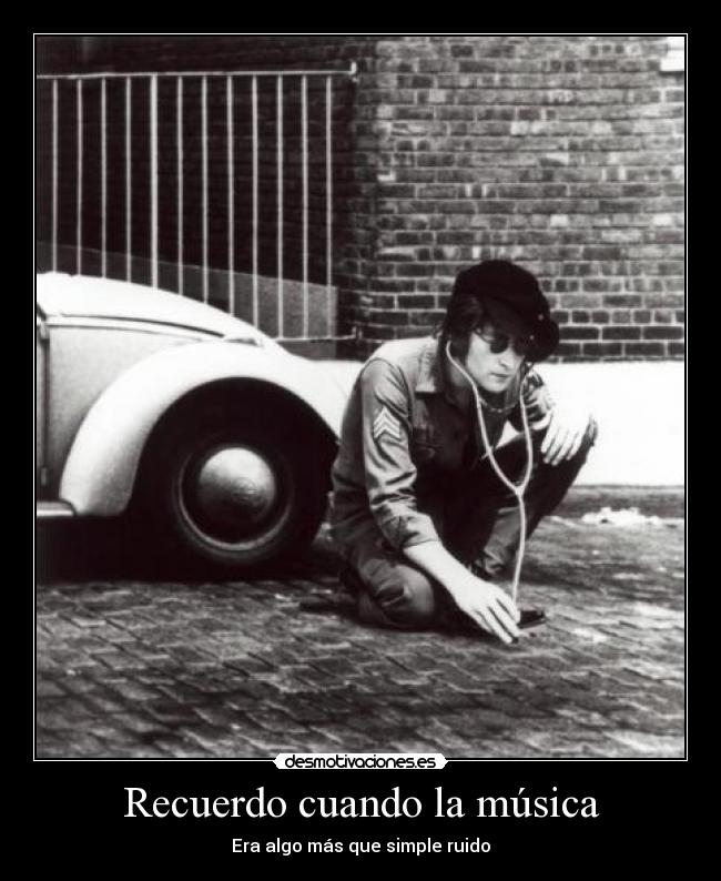 Recuerdo cuando la música -