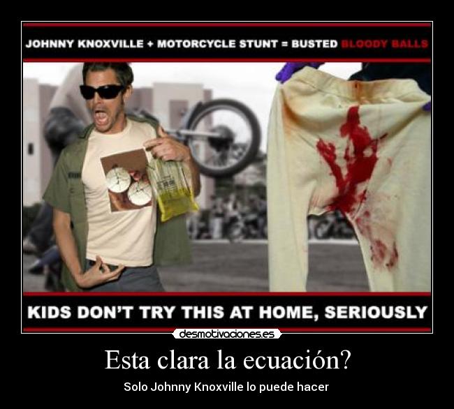 Esta clara la ecuación? - 