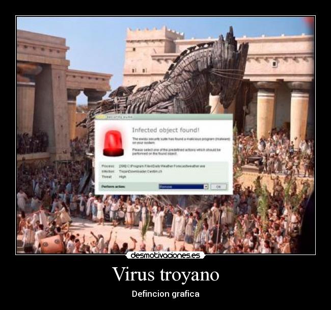 Virus troyano - Defincion grafica