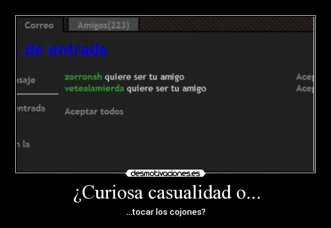 ¿Curiosa casualidad o... - 