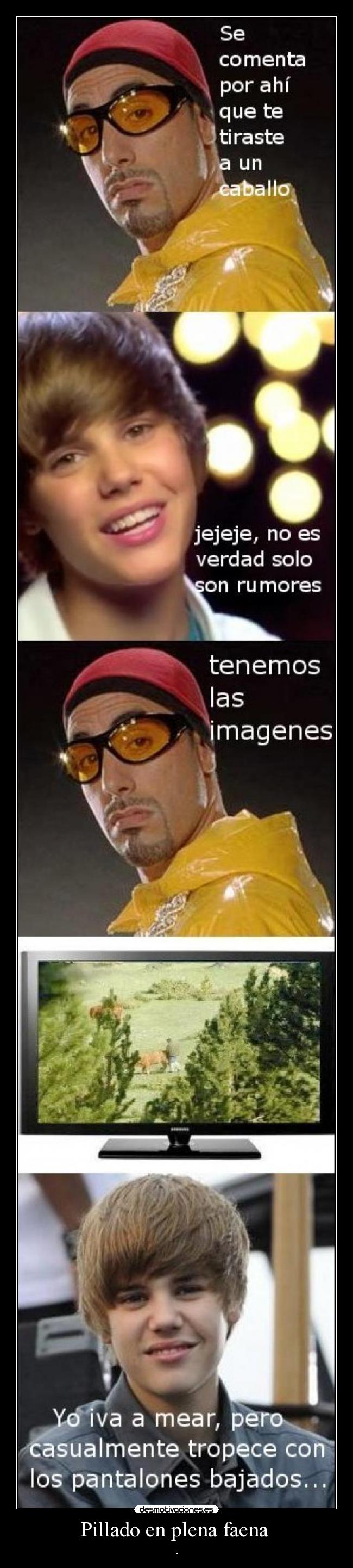 Pillado en plena faena - .