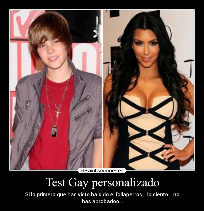 Test Gay personalizado - Si lo primero que has visto ha sido el follaperros... lo siento... no has aprobadoo...