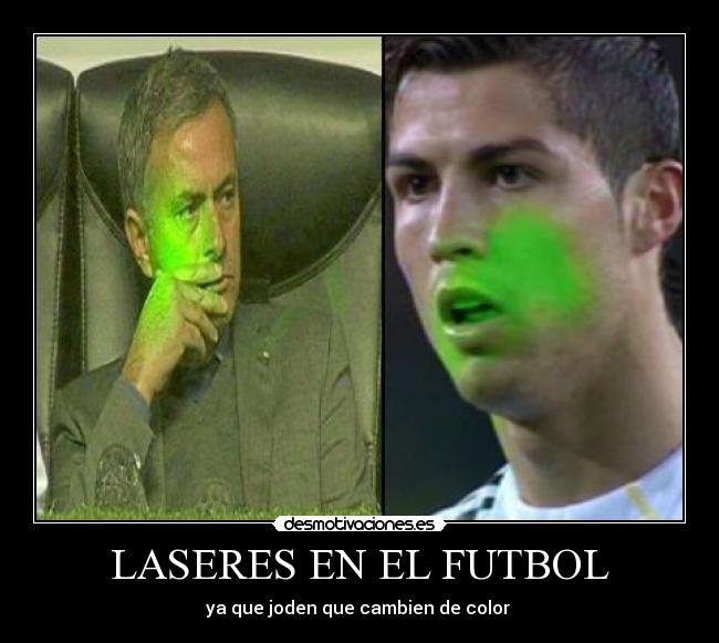 LASERES EN EL FUTBOL - 