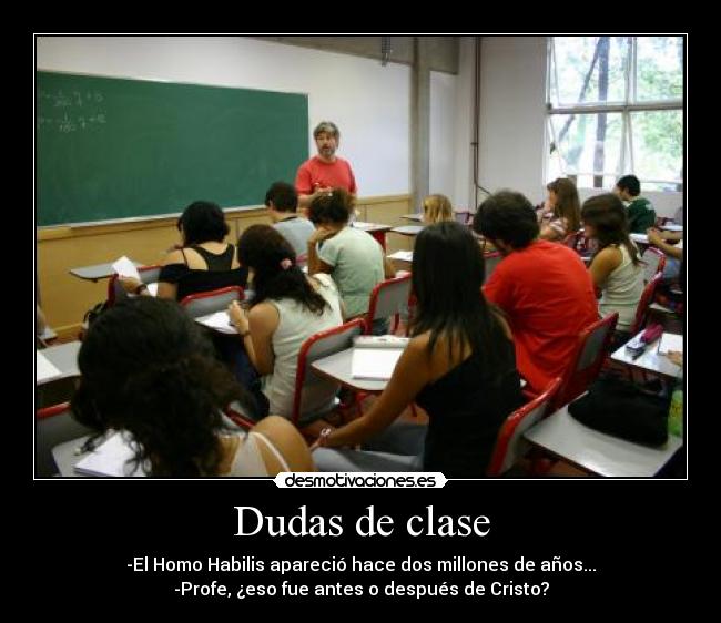 carteles dudas clase graciosas desmotivaciones