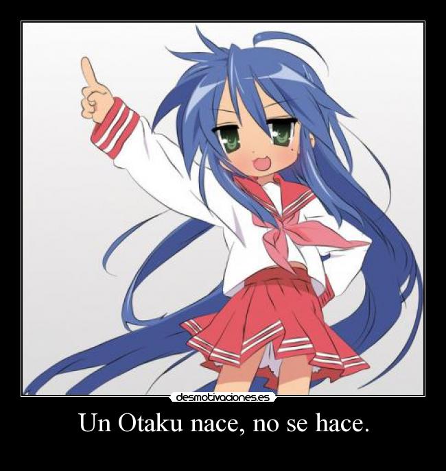 carteles otaku konata desmotivaciones