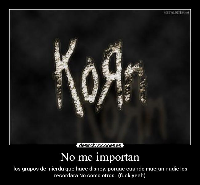 No me importan - 