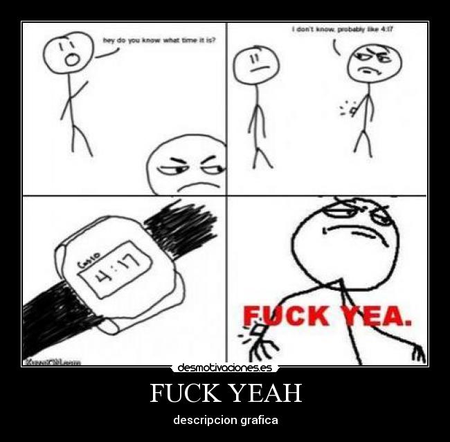 FUCK YEAH - descripcion grafica