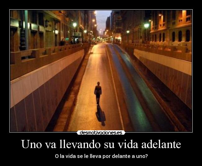 carteles vida uno llevando vida adelante vida lleva por delante uno desmotivaciones