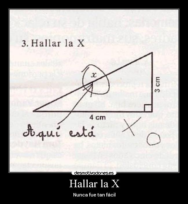 Hallar la X - 