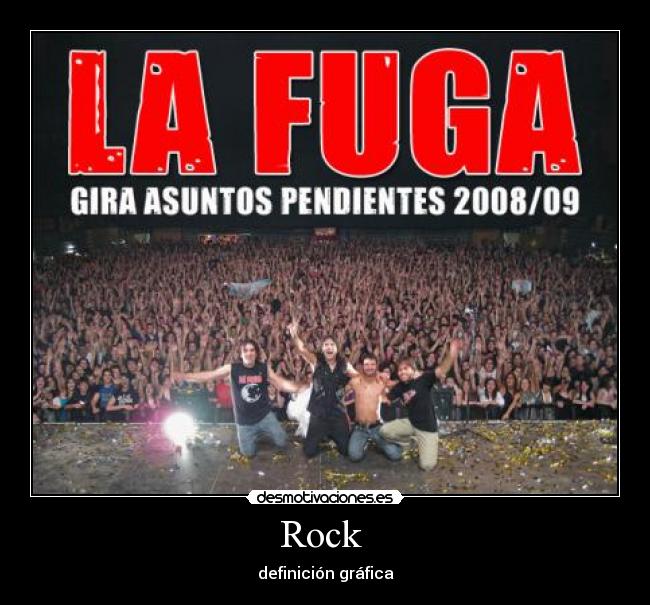 carteles rock musica fuga desmotivaciones