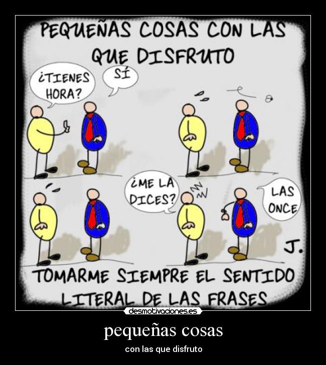 pequeñas cosas -