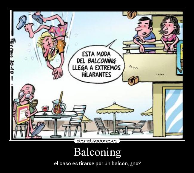 Balconing - el caso es tirarse por un balcón, ¿no?