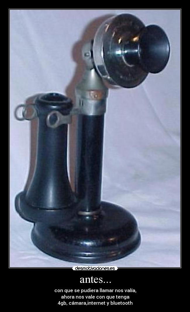 antes... - 