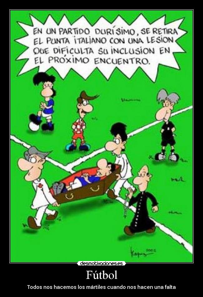 Fútbol - Todos nos hacemos los mártiles cuando nos hacen una falta