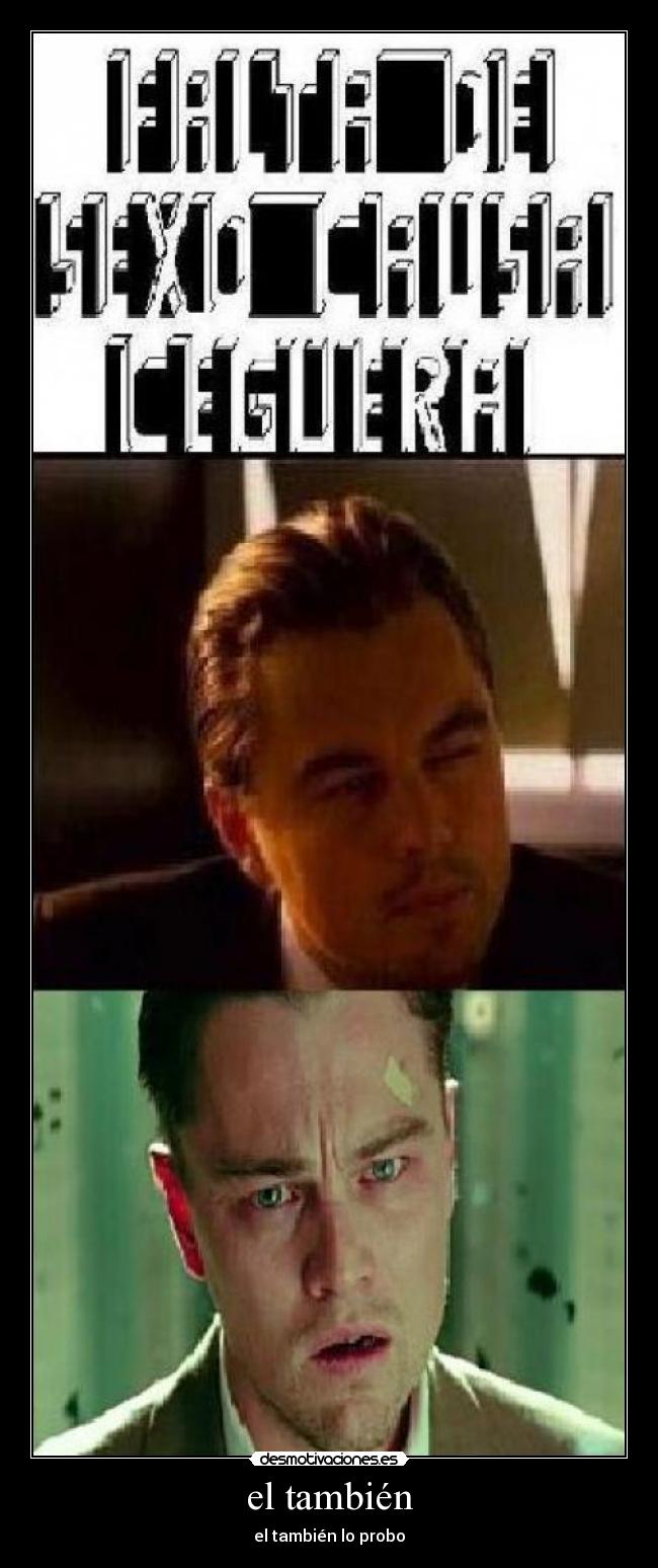 el también - el también lo probo