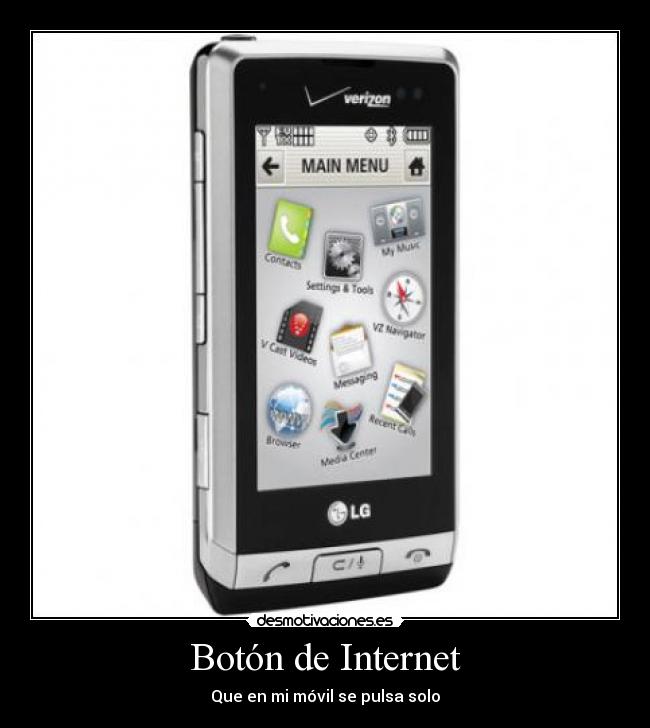 Botón de Internet -