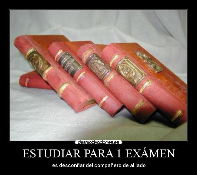 ESTUDIAR PARA 1 EXÁMEN - 