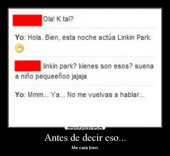 carteles linkin park amigos gilipollas desmotivaciones
