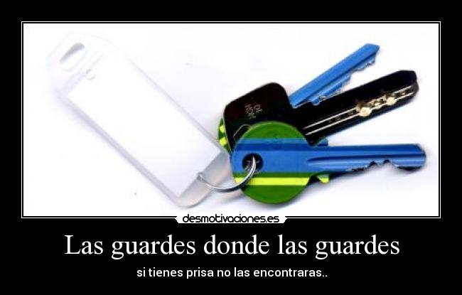 Las guardes donde las guardes - 