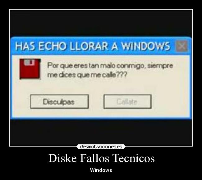 Diske Fallos Tecnicos - Windows