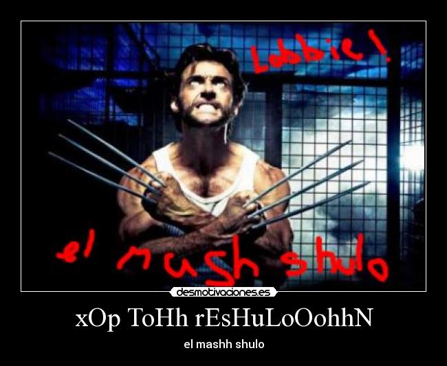 xOp ToHh rEsHuLoOohhN - 