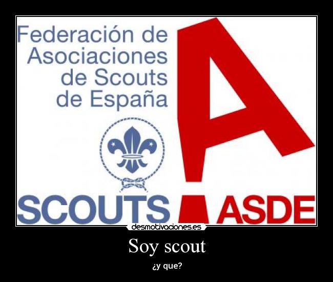 Soy scout - ¿y que?