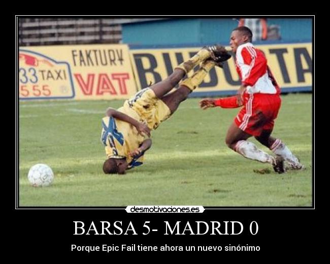 BARSA 5- MADRID 0 - 