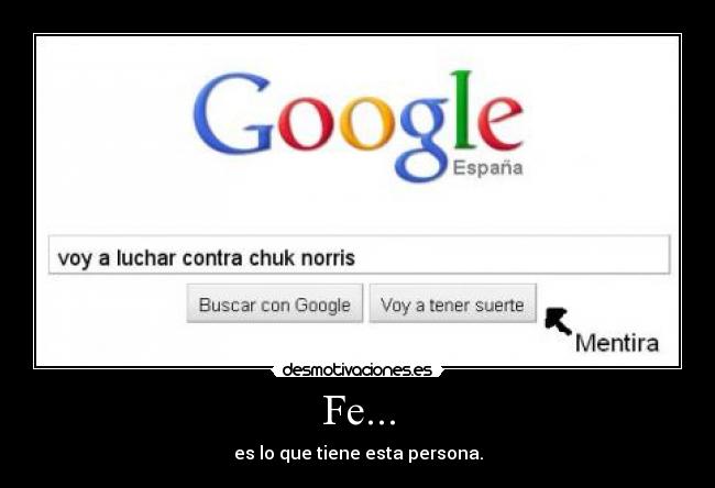 Fe... - es lo que tiene esta persona.