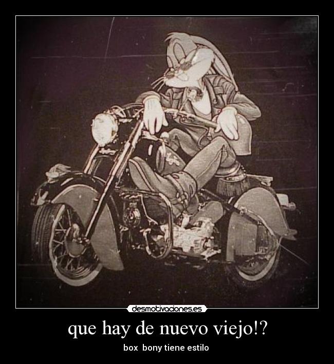 que hay de nuevo viejo!? -