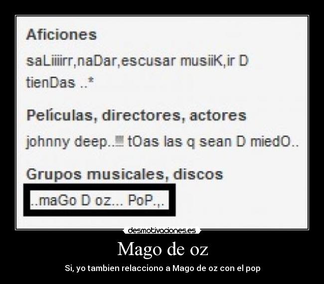 Mago de oz - 