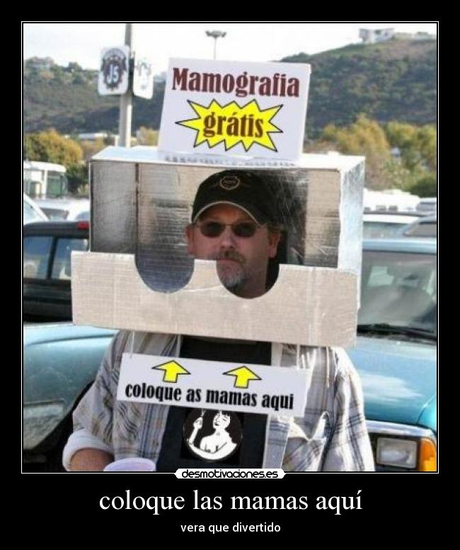coloque las mamas aquí -