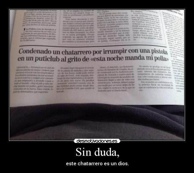 Sin duda, - 