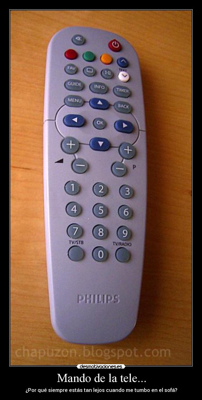 Mando de la tele... -