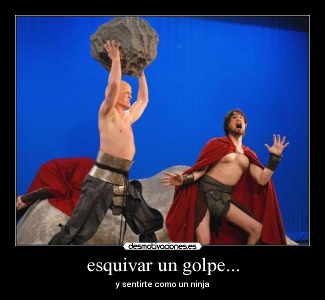 esquivar un golpe... - y sentirte como un ninja