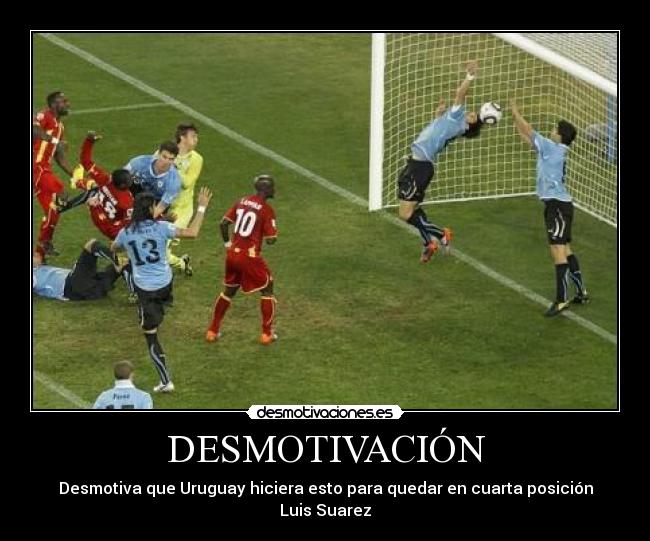 DESMOTIVACIÓN - Desmotiva que Uruguay hiciera esto para quedar en cuarta posición
Luis Suarez