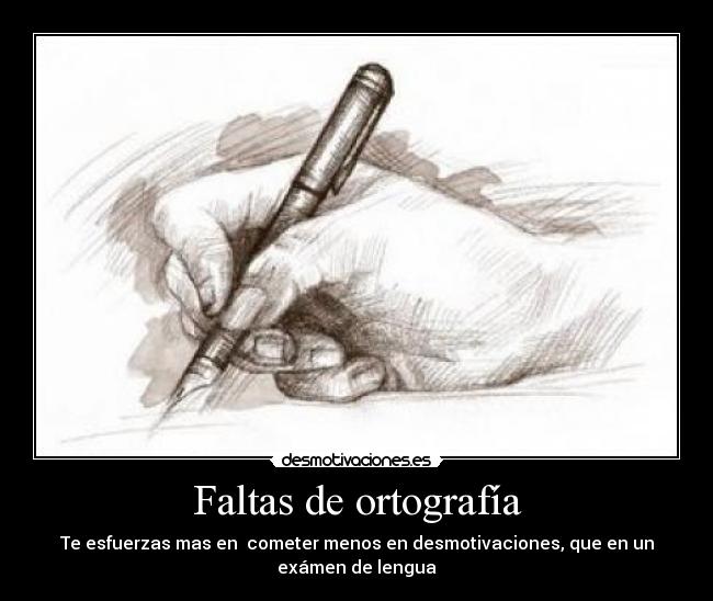 Faltas de ortografía - 