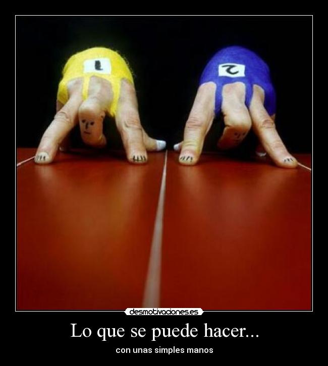Lo que se puede hacer... -